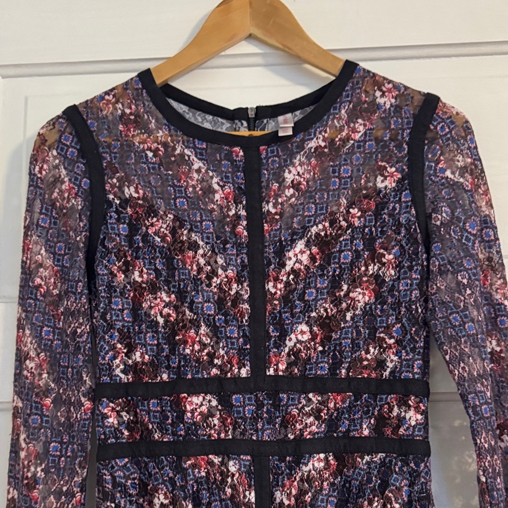 Xhilaration Long Sleeve Multicolor Dress